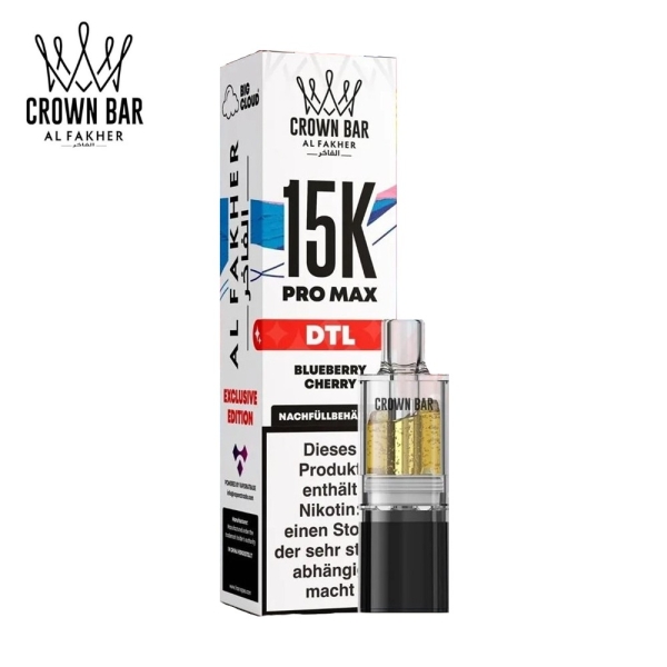 Al Fakher 15K Pro Max - Blueberry Cherry - Pods 6mg DTL